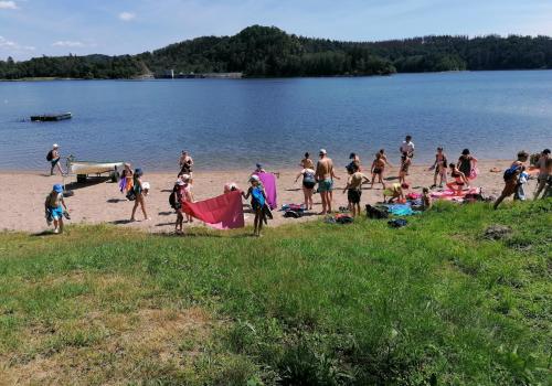 Koupání v Sečské přehradě