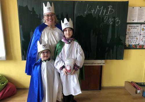 Tři králové z Oblastní charity Pardubice