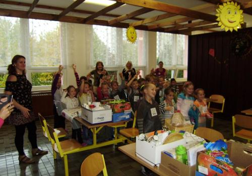 Cesta Zdravíkovem - třída 1.A -  Projektový den 14.10.2016