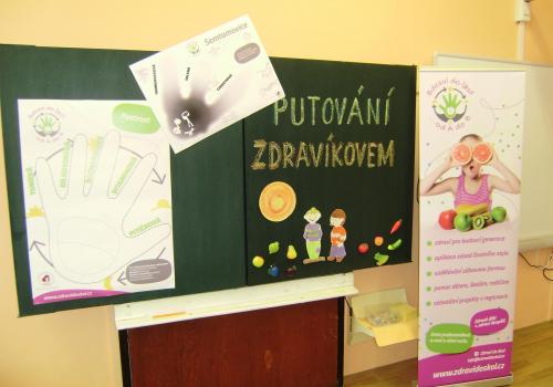 Cesta Zdravíkovem - třída 1.A -  Projektový den 14.10.2016