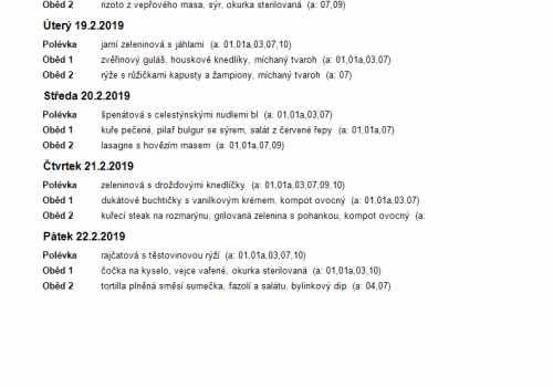 Únor 2019    